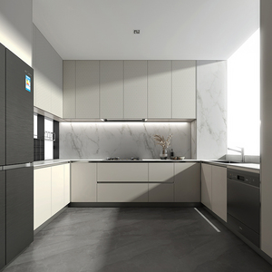 Armoires <span class=keywords><strong>de</strong></span> cuisine modernes en verre à bon prix Armoires <span class=keywords><strong>de</strong></span> cuisine en aluminium prêt à l'emploi en fibre <span class=keywords><strong>de</strong></span> verre Armoires laquées design - Product Image 3