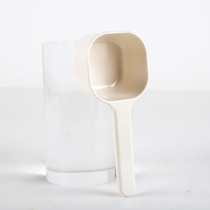 Cuillère à nourriture pour animaux de compagnie en plastique, légère, de forme carrée, à motif uni, pour la nourriture sèche des chats et des chiens, pour la nourriture et le stockage en cuisine, design simple - Product Image 2