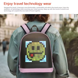 Mochila escolar/comercial Pantalla inteligente LED personalizable y bolsa brillante LED para publicidad exterior con Edición de control de aplicación - Product Image 2
