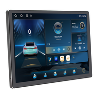 Pantalla Táctil Universal Doble DIN con GPS, Carplay Inalámbrico y Android Auto, Estéreo para Auto Android de 2 DIN y 13 Pulgadas