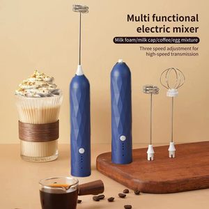 Mixeur à lait rechargeable par USB, mousseur à lait automatique portatif, ensemble de fouet à café, <span class=keywords><strong>batteur</strong></span> à œufs, outil multifonctionnel, mixeur électrique - Product Image 3