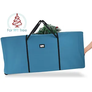 Extra große 9 ft langlebige Griffe Räder Travel Oxford Duffle Bag Tree Rolling Aufbewahrung tasche Christmas Tree Zipper Aufbewahrung tasche