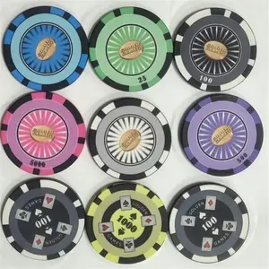 Jetons de poker en céramique 10g personnalisés 39mm jetons de poker professionnels jeu de jeu de casino