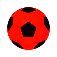 Ballon de football brillant dans le noir Ballon de football intérieur/extérieur avec 2/4 lumières LED Batteries préinstallées Cadeau amusant pour l'équipe