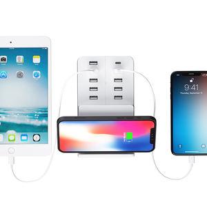 Station de <span class=keywords><strong>chargeur</strong></span> sans fil <span class=keywords><strong>USB</strong></span> 10 ports pour ordinateurs portables <span class=keywords><strong>chargeur</strong></span> rapide <span class=keywords><strong>multi</strong></span>-<span class=keywords><strong>USB</strong></span> de taille familiale technologie de détection automatique rapide - Product Image 6