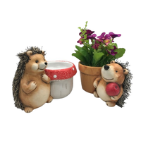 Pot de fleur en forme d'animal en céramique bon marché Pot de vase de hérisson mignon décoration de la maison pour plantes succulentes fleurs