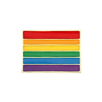 Nouveauté : Badges irisés en gros, badges colorés de fierté LGBT, broche personnalisée, drapeau en métal de dessin animé, épinglette en émail doux arc-en-ciel