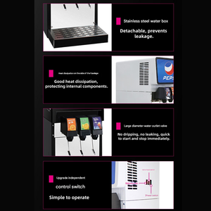 Distributeur de boissons gazeuses commercial <span class=keywords><strong>à</strong></span> 1 robinet pour préparation post-mix |   Machine <span class=keywords><strong>à</strong></span> boissons gazeuses pour restaurants et fast-foods - Product Image 5