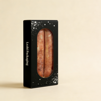 Salchicha de Pepperoni Ecológica Personalizada, Conservada a Baja Temperatura, en Caja de Papel con Ventana Sellada