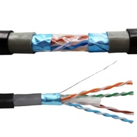 Câble réseau extérieur blindé sur mesure 23AWG CCA, blindage en cuivre pur, étanche, SFTP FTP Cat6, 305m pour extérieur