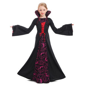 Para <span class=keywords><strong>Amazon</strong></span> Trade <span class=keywords><strong>Vestido</strong></span> de Halloween para niñas europeas americanas Negro Púrpura Estilo vampiro medieval para <span class=keywords><strong>princesa</strong></span> infantil - Product Image 5
