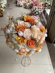 Bola de Flores Artificiales de Rosas al por Mayor, 50 cm, Color Rosa, Centro de Mesa para Bodas, Decoración Floral para Bodas - Product Image 2