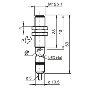 New Original Pepperl + Fuchs P + F Infrared Detector Proximity <b>Sensor</b> Capacitive <b>Sensor</b> CBB8-18GS75-E2 Versatile Mounting 30V - Product Image 5