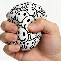 Vente en gros Schylling NeeDoh Press-Doh Boule visage souriant TPR + Farine Jouet sensoriel anti-stress fantaisie pour adultes, très vendu