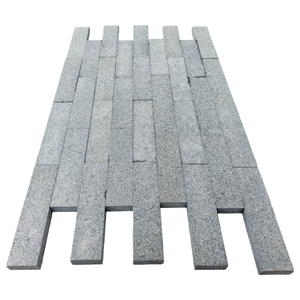 Fournisseur d'usine, surface flammée, <span class=keywords><strong>granit</strong></span> gris foncé, carrelage en bande pour pavage extérieur - Product Image 2