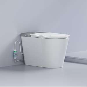 مرحاض ذكي بخاصية التنظيف الذاتي IPX4 مع مقعد مدفأ ونظام عطر مدمج، مراحيض ذكية فاخرة للبيع بالجملة - Product Image 3