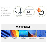 Gazebo gonflable personnalisé en promotion pour l'extérieur Tente de cabine dôme gonflable portable pour spinner 360