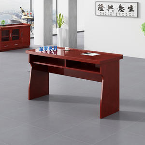 Table de conférence Saint-Lee rectangulaire en placage de bois massif, peinture à base d'eau, mobilier de bureau durable - Product Image 4