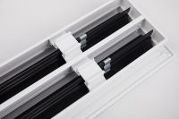 Diffuseur linéaire flexible en aluminium pour grille de ventilation CVC pour systèmes de climatisation en parcs et entrepôts