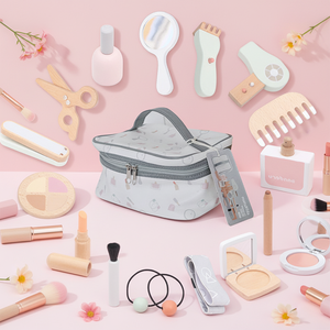 Ensemble de jeu en bois Sunshine pour enfants, cosmétiques et <span class=keywords><strong>coiffure</strong></span>, pour jeux de rôle - Jouet d'<span class=keywords><strong>apprentissage</strong></span> précoce (unisexe) - Product Image 1