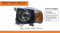 Phare LED 12V pour Landcruiser Série 70 LC70 FJ75 FJ79, accessoires de phare avant de haute qualité pour voiture, 2007HL01/02