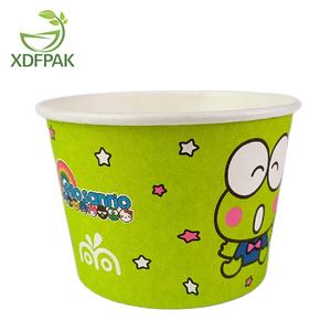 Gobelet à glace en papier kraft jetable à paroi simple, design mignon, avec couvercle, <span class=keywords><strong>dessin</strong></span> <span class=keywords><strong>animé</strong></span> pour enfants - Product Image 3