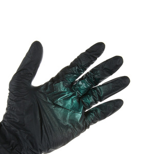 Guantes de Nitrilo Negros Resistentes al Agua, Guantes de Limpieza para el Hogar, Textura Suave, 50 Piezas - Product Image 3