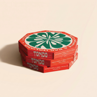 Boîte à pizza octogonale unique, structure rigide, contrôle de l'humidité, 12-16 pouces, emballage de livraison, logo personnalisé, certifiée