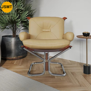 <span class=keywords><strong>Fauteuil</strong></span> lounge moderne en <span class=keywords><strong>cuir</strong></span> de style français, fauteuils ronds Tulip, <span class=keywords><strong>fauteuil</strong></span> d'appoint pour salon, chambre à coucher, hôtel - Product Image 2