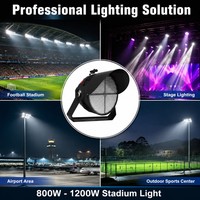 Projecteur LED 1200W pour stades, terrains de baseball, de football, de cricket, de piste, de matchs nocturnes, de sites sportifs et de tournois