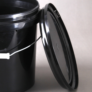 White 18L PP Recyclable Plastic Handles Paint <b>Bucket</b> Food Grade Honey with <b>Lid</b> for Packaging - Product Image 5