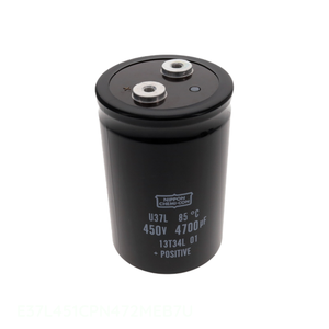 Condensador de Canal de Fabricante para Montaje en Chasis E37L451CPN472MEB7U, de Aluminio, 4700uF 20% 450V, Tipo Tornillo - Product Image 1