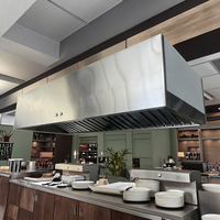 Hottes de cuisine commerciales en acier inoxydable personnalisables pour les buffets et la cuisson des aliments dans les tables de travail des hôtels