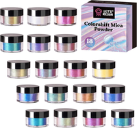 SANKIN Colorant Mica Pigment Poudre Pigment Époxy pour Bougie Silme Bain Bombe Époxy Revêtement de Sol Résine Époxy et Durcisseur