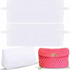 78120 Toiles en maille plastique pour broderie, kits de fabrication de sacs bandoulière, toile vierge transparente pour broderie artisanale - Product Image 3