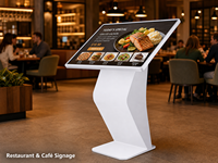 Kiosque tactile libre-service 55 pouces sur pied avec affichage de direction et gestion de file d'attente Android