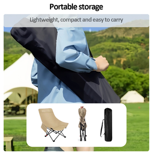 Silla de luna de playa plegable grande de gran tamaño de diseño moderno, portátil para pesca al aire libre, muebles de jardín para acampar para hoteles - Product Image 4