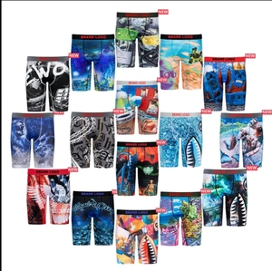 Pantaloncini Sportivi da <span class=keywords><strong>Uomo</strong></span> Yueyi di Marca Americana, Modello Corto con Angoli Piatti, Stampe Decorative, Vestibilità Aderente - Product Image 6