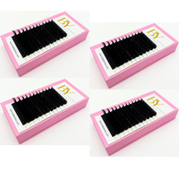 Extensions de cils en soie en gros, cils classiques, cils noirs mats, cils en cachemire, plateaux d'extensions de cils individuels 8-25mm
