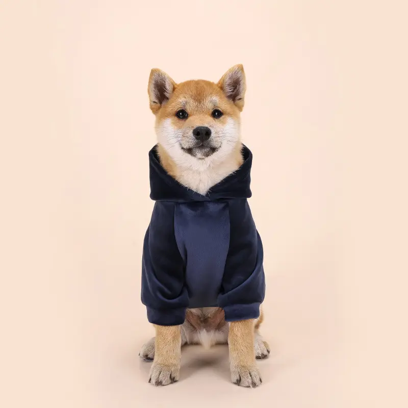 Vendita calda Online giacca per cani inverno morbido pile caldo cappotto per animali domestici felpa con cappuccio abbigliamento per animali domestici