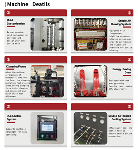 Machine <span class=keywords><strong>de</strong></span> soufflage <span class=keywords><strong>de</strong></span> bouteilles PET entièrement automatique ZG4000, contrôlée par PLC, composants 4 cavités, haute productivité, 2L, 3000BPH - Product Image 1