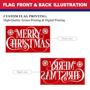 Bandiere Stampate su Due Lati di Alta Qualità Personalizzabili per Ringraziamento, Halloween, Natale, Bandiere su Misura per Decorazioni Esterne - Product Image 3