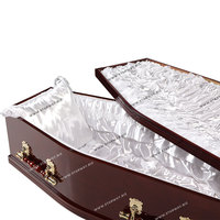 3006 Venta directa de fábrica suministros funerarios al por mayor calidad y precio australiano MDF madera adulto ataúd y caja ataúd para la venta