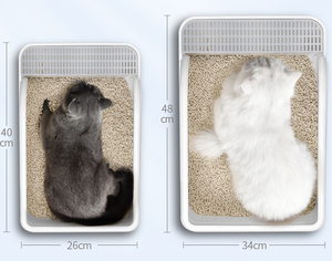 Caja de Arena para Gatos Antideslizante, <span class=keywords><strong>Bandeja</strong></span> de Arena para Gatos de Interior con Pala, Caja de Arena para Gatos de Plástico Ecológico, Venta al por Mayor de Fábrica - Product Image 5