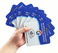 Carte de visite intelligente NFC personnalisée en acrylique pour avis Google – Présentoir de comptoir