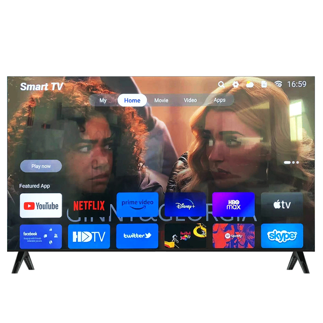 Wholesale LED 4K 75 Inch Frameless Ultra Thin Android WiFi Smart TV LED Stand Modern Television ultra Slim Frameless Smart Tv