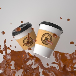 Design gratuito usa e getta a prova di testa carta da stampa flessografica tazza da caffè coperchio in plastica tazza di carta 8 oz bicchieri di carta caffè personalizzati - Product Image 6