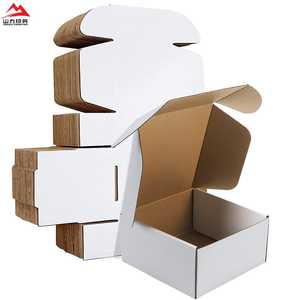 Thân thiện với môi đen nâu kraft sóng sáo carton UV giấy vận chuyển bưu phẩm hộp vàng lá dập tự nhiên đồng bằng - Product Image 3