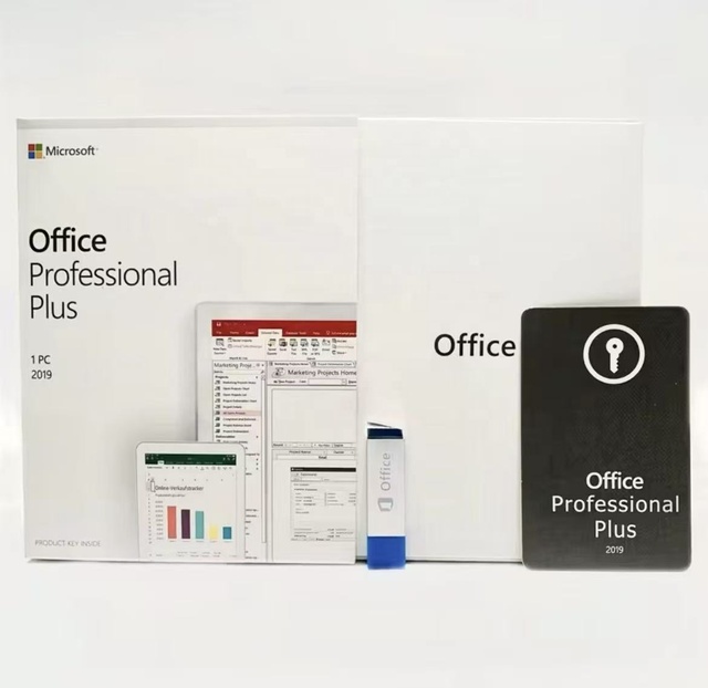Office 2019 ProPlus PKC Box Includes Key Card Online Activation Via Official Website USA Origin