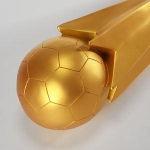<span class=keywords><strong>Trophée</strong></span> <span class=keywords><strong>MVP</strong></span> en Résine Personnalisable pour Champions Sportifs, Créatif, Ballon d'Or pour Match de Football, Prix de Bienvenue, Médaille d'Argent - Product Image 2